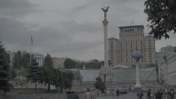 Unabhängigkeitsplatz. maidan. kyiv. Ukraine — Stockvideo