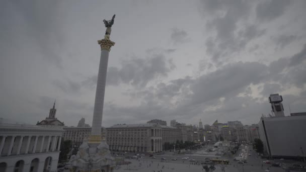 Piazza dell'Indipendenza. Maidan. Kiev. Ucraina — Video Stock