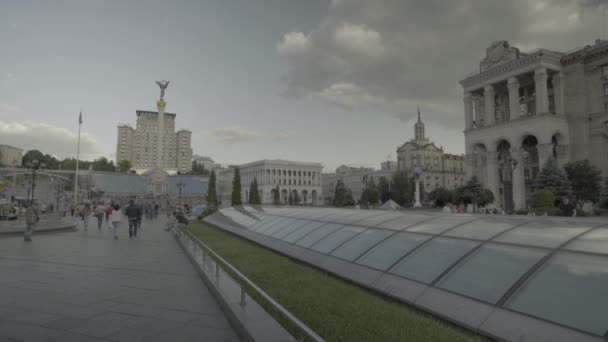 Unabhängigkeitsplatz. maidan. kyiv. Ukraine — Stockvideo