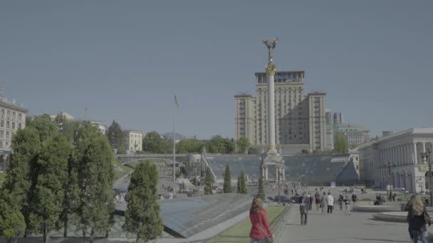 Náměstí nezávislosti. Maidane. Kyjev. Ukrajina — Stock video