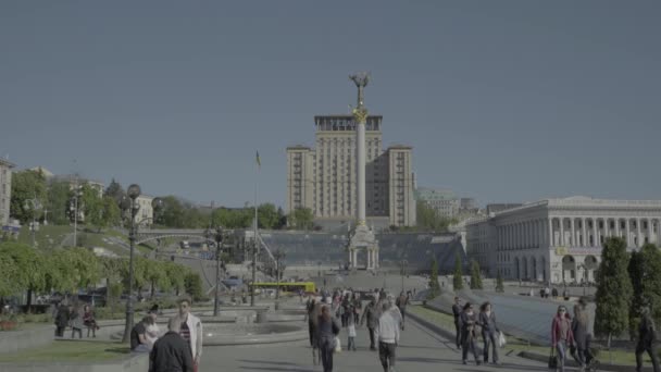 Unabhängigkeitsplatz. maidan. kyiv. Ukraine — Stockvideo