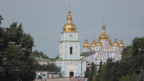 Catedral de São Miguel. Kiev. Ucrânia — Vídeo de Stock