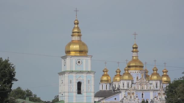 Καθεδρικός ναός του Αγίου Μιχαήλ. Κίεβο. Ουκρανία — Αρχείο Βίντεο