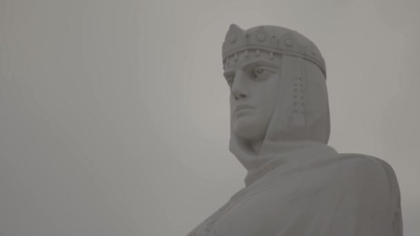 Monument to Princess Olga. Kyiv. Ukraine. — Stok video