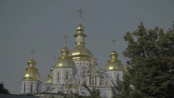 Catedral de San Miguel. Kiev. Ucrania — Vídeo de stock