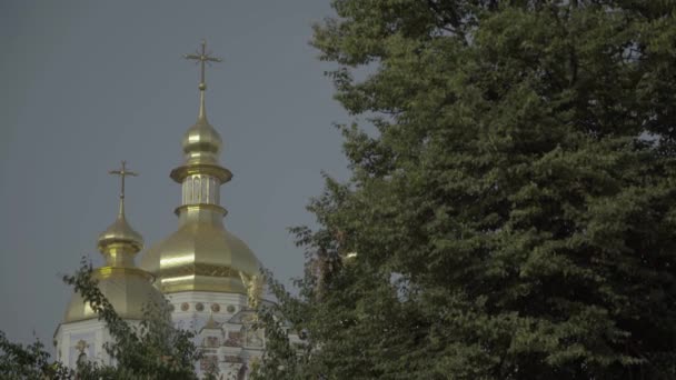 Katedrála sv. Michaelse. Kyjev. Ukrajina — Stock video