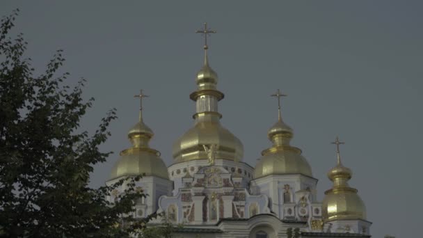 St Michaels-katedralen. Kiev. Ukraina — Stockvideo