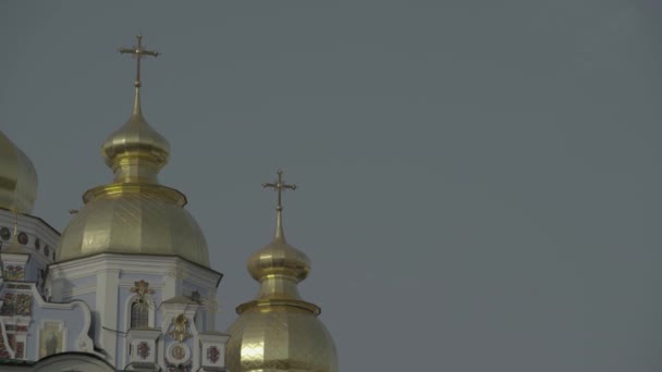 St Michaels-katedralen. Kiev. Ukraina — Stockvideo