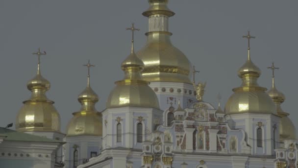 Katedrála sv. Michaelse. Kyjev. Ukrajina — Stock video