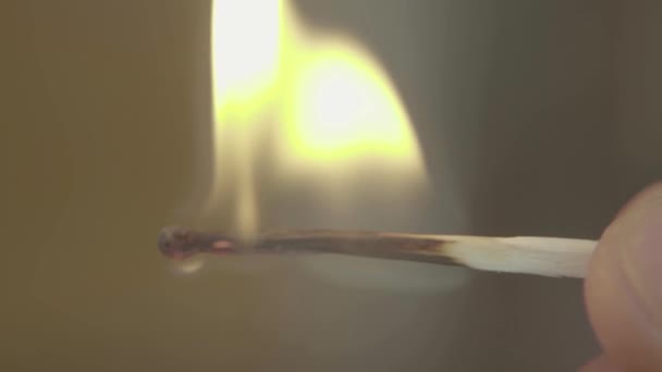 allumette brûlante. Gros plan. Macro .