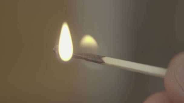 allumette brûlante. Gros plan. Macro .