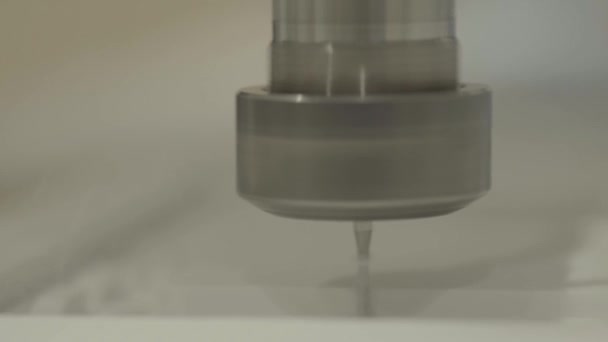 The work of the milling machine. Close-up. Technology. — Stock Video