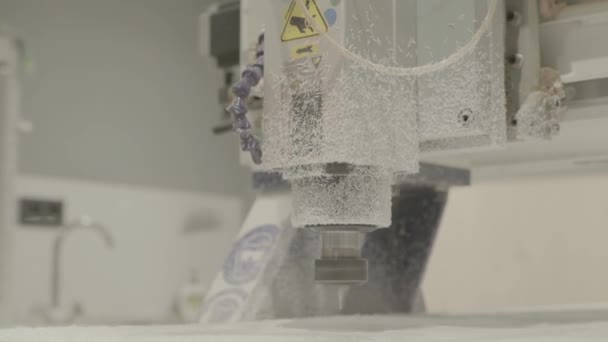 The work of the milling machine. Close-up. Technology. — 비디오