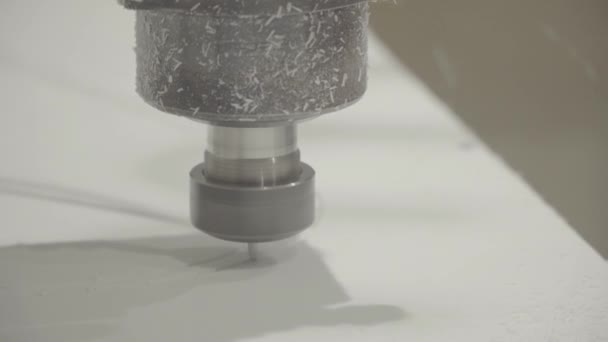 The work of the milling machine. Close-up. Technology. — 비디오