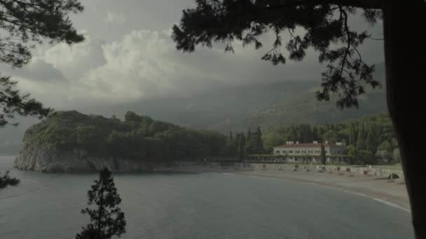 Mountains and the sea. Coastal landscape. Montenegro — 비디오