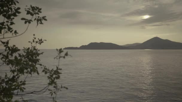 Montanhas e mar. Paisagem costeira. Montenegro — Vídeo de Stock
