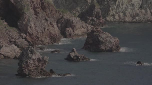 Les montagnes et la mer. Paysage côtier. Monténégro — Video