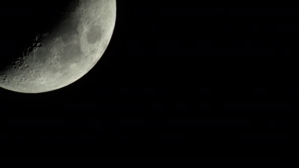 Moon 4K UHD close-up. Planet satellite. — Stok video