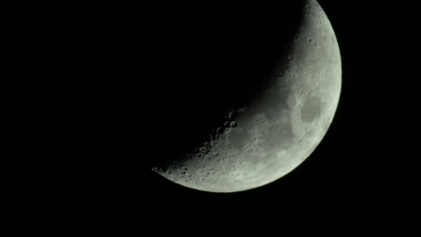 Moon 4K UHD primo piano. Pianeta satellite . — Video Stock