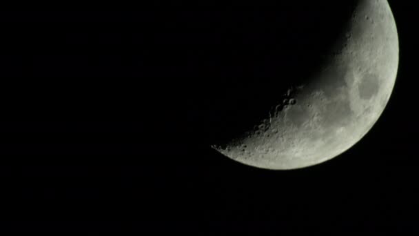 Moon 4K UHD close-up. Planet satellite. — Stok video