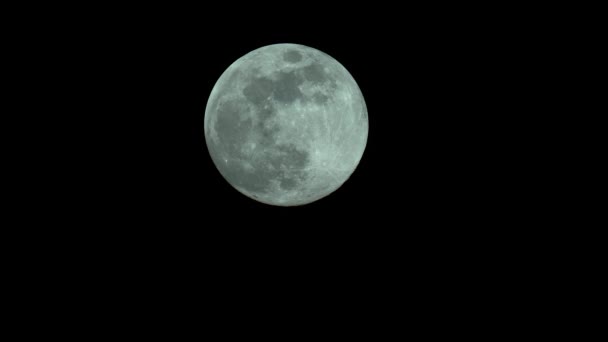Głupi Księżyc 4k Uhd zbliżenie. Satelita planety. — Wideo stockowe