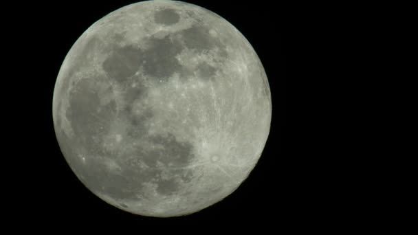 Fool Moon 4K UHD close-up. Planet satellite. — Stok video