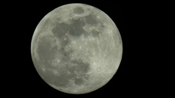Głupi Księżyc 4k Uhd zbliżenie. Satelita planety. — Wideo stockowe
