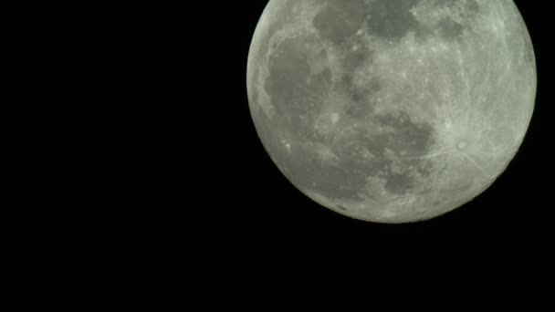 Pendekatan UHD 4K Moon. Satelit planet . — Stok Video