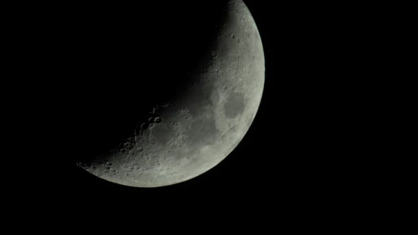 Moon 4K UHD primo piano. Pianeta satellite . — Video Stock