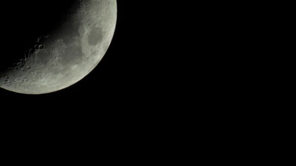 Moon 4K UHD primo piano. Pianeta satellite . — Video Stock