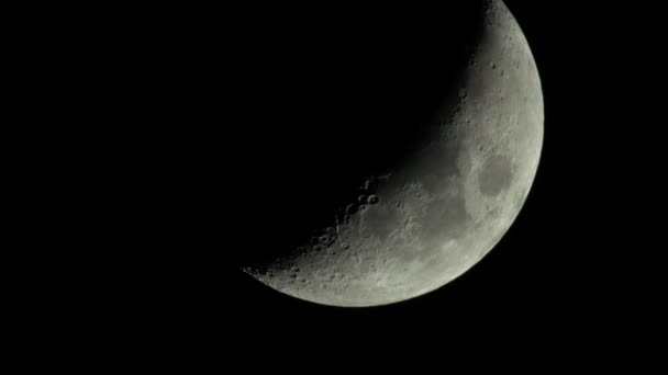 Moon 4k Uhd κοντινό. Δορυφόρος. — Αρχείο Βίντεο