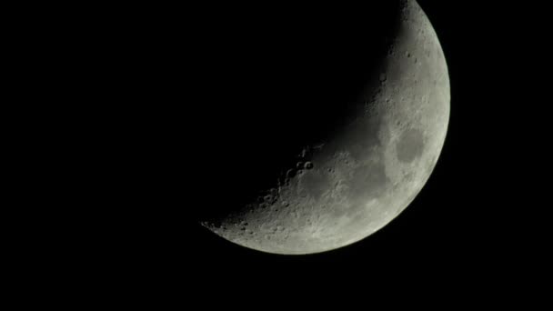 Moon 4K UHD primo piano. Pianeta satellite . — Video Stock