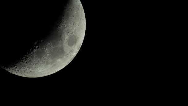 Moon 4K UHD primo piano. Pianeta satellite . — Video Stock