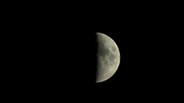 Luna 4K UHD primer plano. Planeta satélite . — Vídeos de Stock