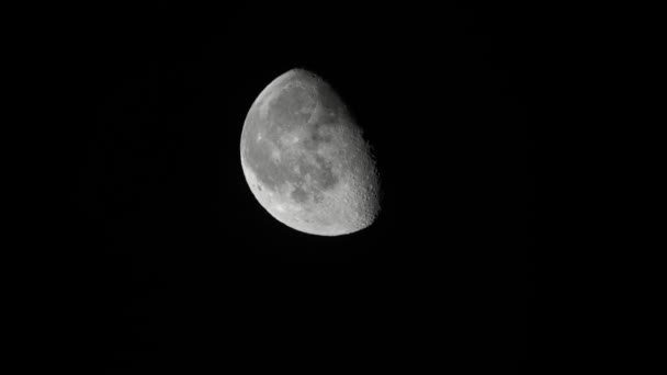 Luna 4K UHD primer plano. Planeta satélite . — Vídeo de stock