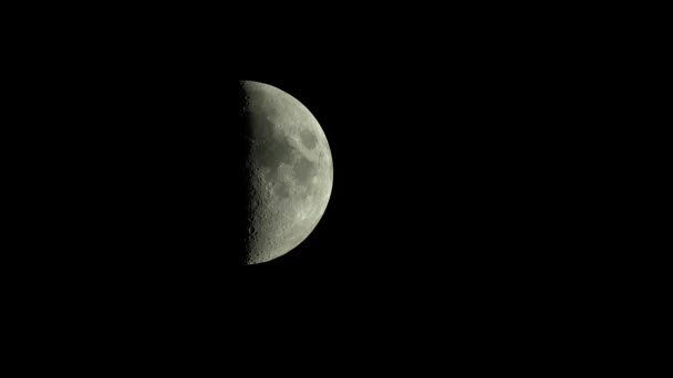 Місяць 4K UHD крупним планом. супутник планети . — стокове відео