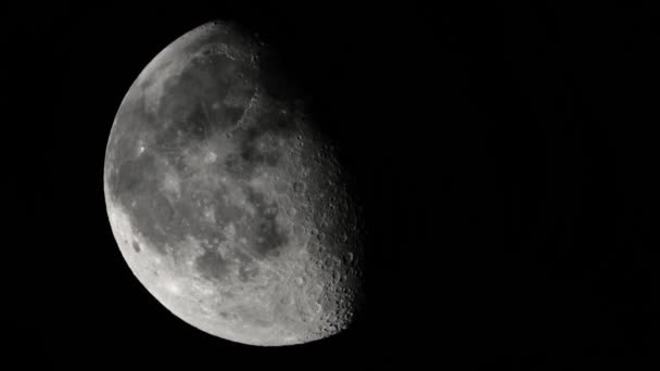 Місяць 4K UHD крупним планом. супутник планети . — стокове відео