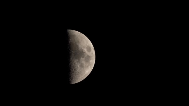 Moon 4k Uhd κοντινό. Δορυφόρος. — Αρχείο Βίντεο