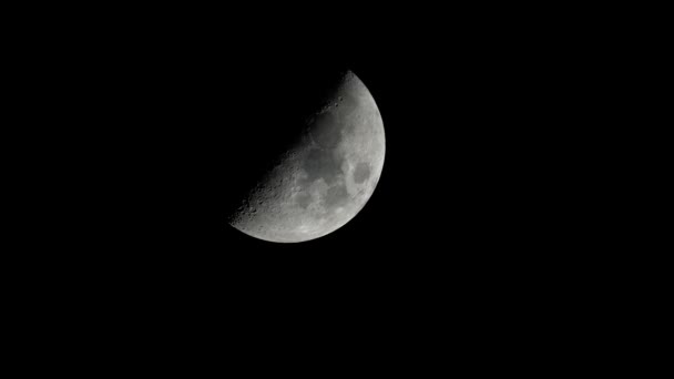 ดวงจันทร์ 4K UHD ใกล้ชิด ดาวเทียม . — วีดีโอสต็อก