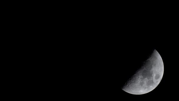 Luna 4K UHD primer plano. Planeta satélite . — Vídeos de Stock