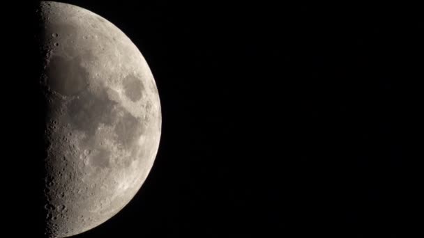 Luna 4K UHD aproape. Satelitul planetei . — Videoclip de stoc