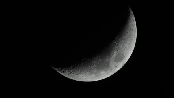 Moon 4K UHD close-up. Planet satellite. — Stok video