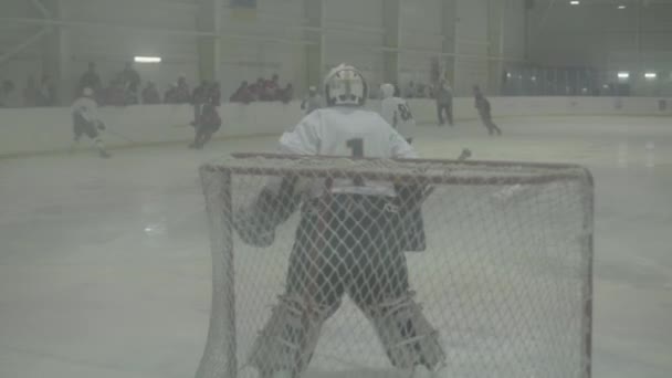 Match de hockey dans l'arène de glace. Kiev. Choucroute — Video