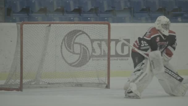 Partita di hockey nell'arena di ghiaccio. Kiev. Ucraina. — Video Stock