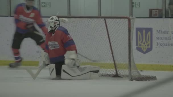 Hockey match in the ice arena. Kyiv. Ukkraine — Stock Video