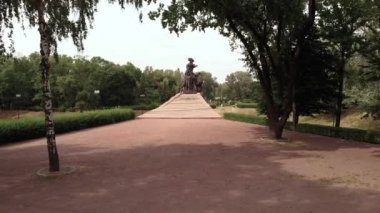 Babi Yar. Hava - İkinci Dünya Savaşı sırasında Yahudilerin toplu katliam yaptıkları yer. Soykırım. Kyiv, Ukrayna.