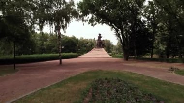 Babi Yar. Hava - İkinci Dünya Savaşı sırasında Yahudilerin toplu katliam yaptıkları yer. Soykırım. Kyiv, Ukrayna.