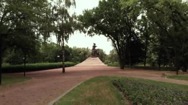 Babi Yar. Hava - İkinci Dünya Savaşı sırasında Yahudilerin toplu katliam yaptıkları yer. Soykırım. Kyiv, Ukrayna.