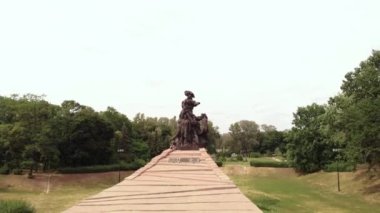 Babi Yar. Hava - İkinci Dünya Savaşı sırasında Yahudilerin toplu katliam yaptıkları yer. Soykırım. Kyiv, Ukrayna.