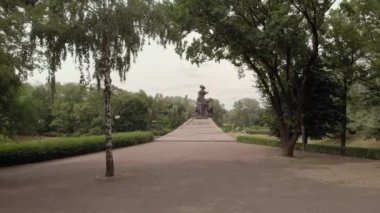 Babi Yar. Hava - İkinci Dünya Savaşı sırasında Yahudilerin toplu katliam yaptıkları yer. Soykırım. Kyiv, Ukrayna.